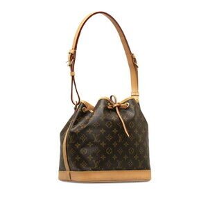 Louis Vuitton Leather Shoulder Noe Brown Bag Monogram